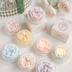 Flower Shaped Scented Candle Soy Wax