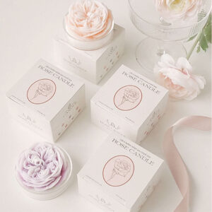 Flower Shaped Scented Candle Soy Wax