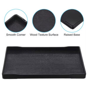 Modern Wood-Effect Serving Trays – Black & White