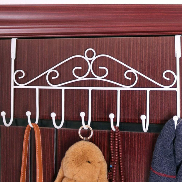 Over the Door Metal Hook Rack
