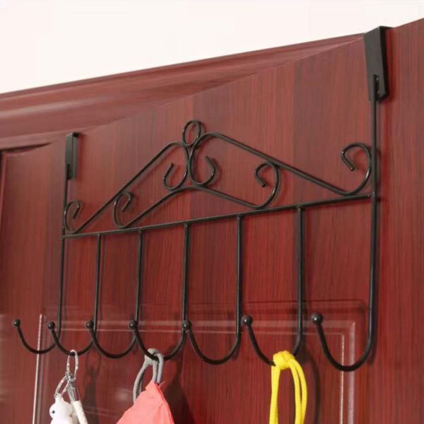 Over the Door Metal Hook Rack