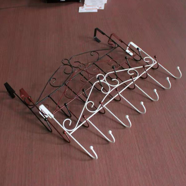 Over the Door Metal Hook Rack