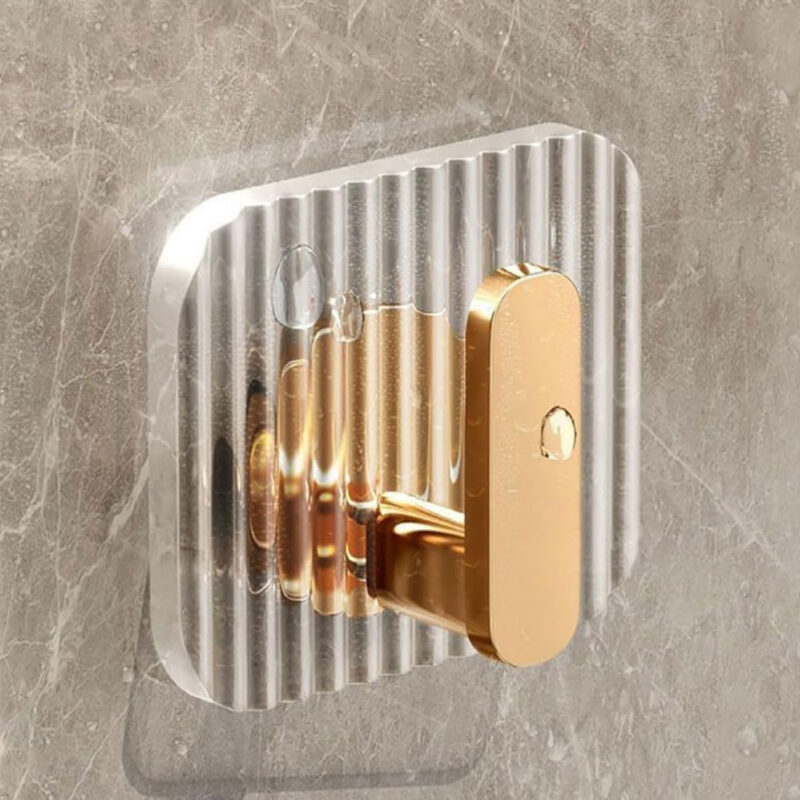 Self-Adhesive Golden Wall Hook – 5.7x5.7cm