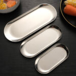S/Steel Oval Tray - Silver