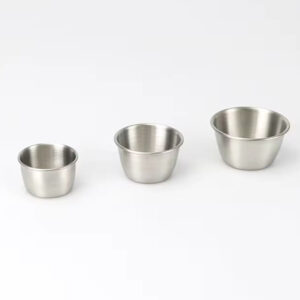 5, 6, 7cm - Stainless Steel Sauce Bowls