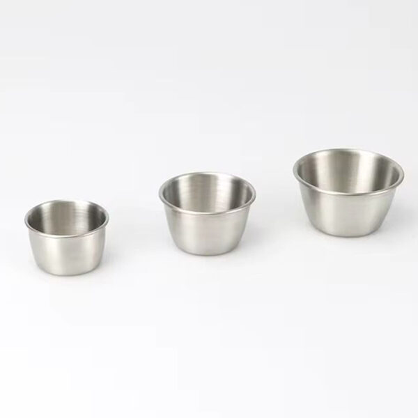 5, 6, 7cm - Stainless Steel Sauce Bowls