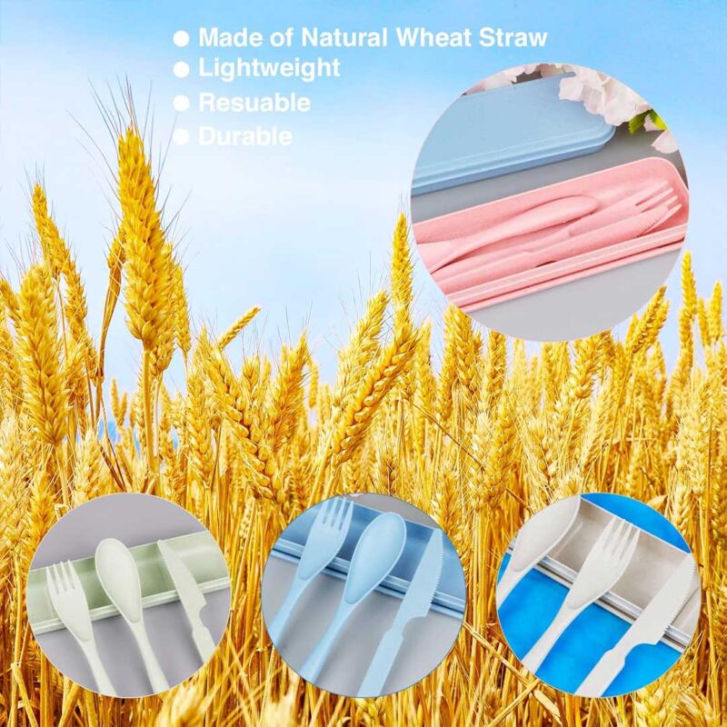 wheat-straw-cutlery-set-2 Wheat Straw Travel Cutlery Set – Reusable & Eco-Friendly