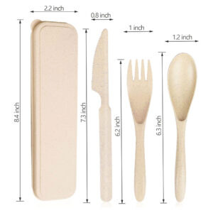 wheat-straw-cutlery-set-3 Wheat Straw Travel Cutlery Set – Reusable & Eco-Friendly