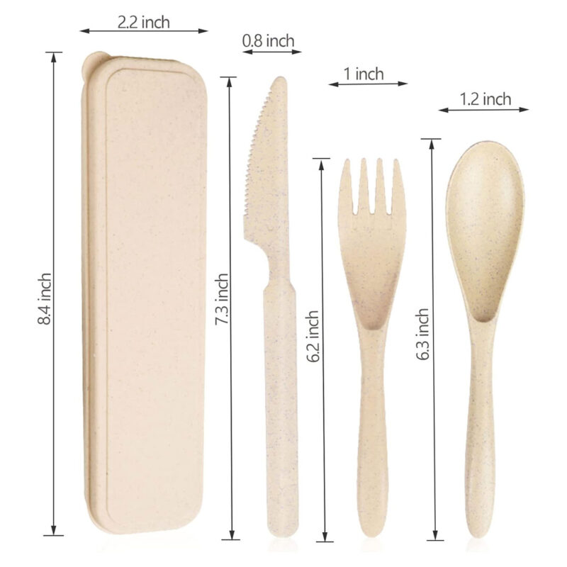 wheat-straw-cutlery-set-3 Wheat Straw Travel Cutlery Set – Reusable & Eco-Friendly