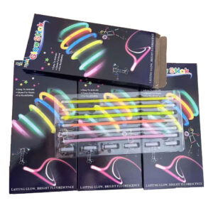 6pc Fluorescent Glow Stick Bracelet Set