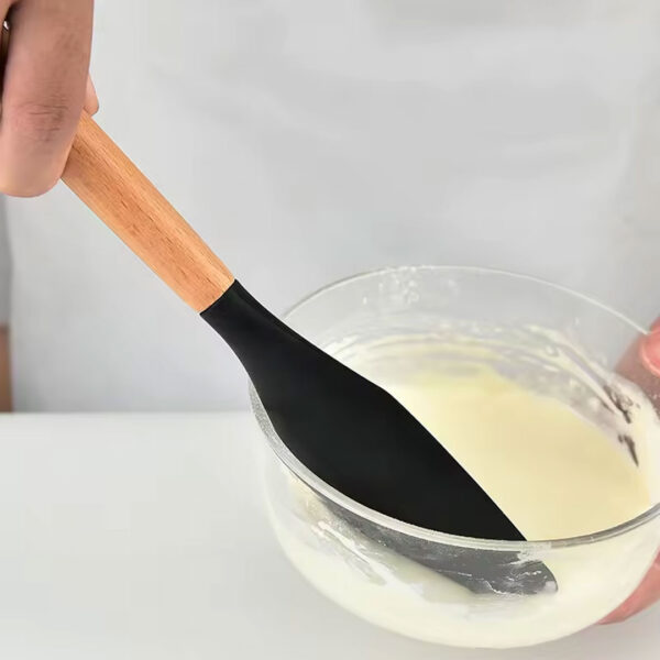 Silicone Spatula with Wooden Handle