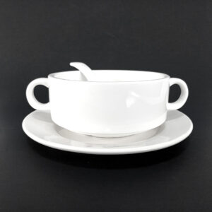 soup-bowl-set-2 Porcelain Soup Bowl with Saucer & Spoon