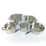 8pc Homeway Stainless Steel Cookware Set with Steamer