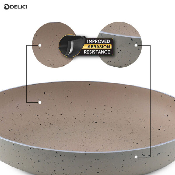 30cm Delici Ivory Nonstick Frying Pan