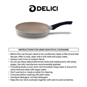 30cm Delici Ivory Nonstick Frying Pan