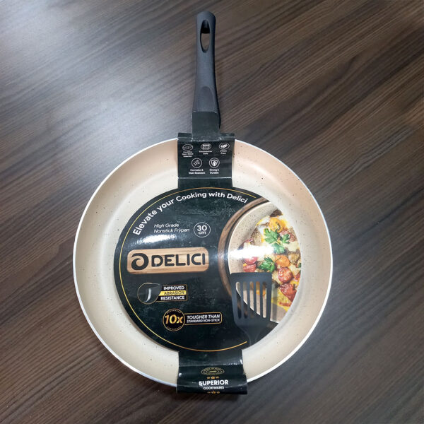 30cm Delici Ivory Nonstick Frying Pan