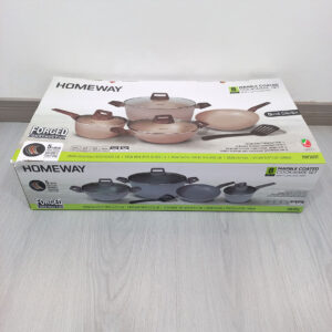 8pc Homeway Nonstick Marble Cookware Set