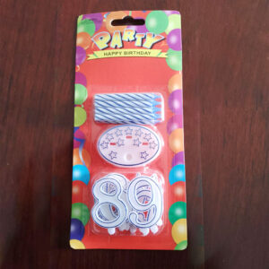 Birthday Candle Set with Numbers (0-9)