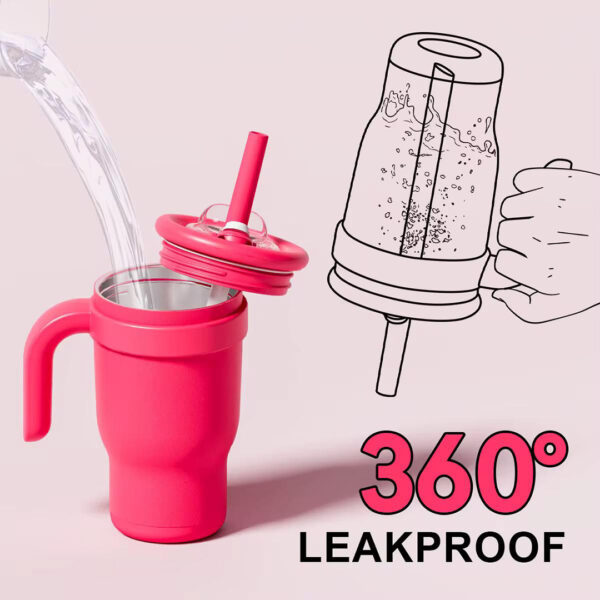 420ml Coldee Spill-Proof Insulated Kids Tumbler with Straw