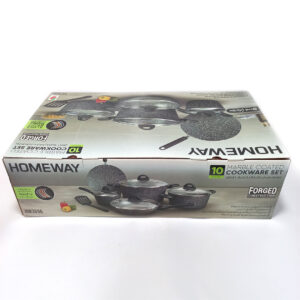 homeway-hw3696-cookware-set-6 10pc Homeway Marble Coated Cookware Set - HW3696