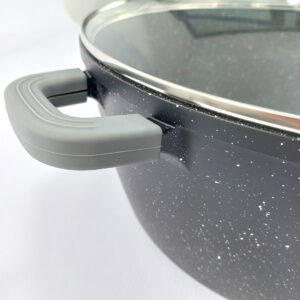 28, 32 & 36cm Homeway Marble Nonstick Cooking Pots with Lid
