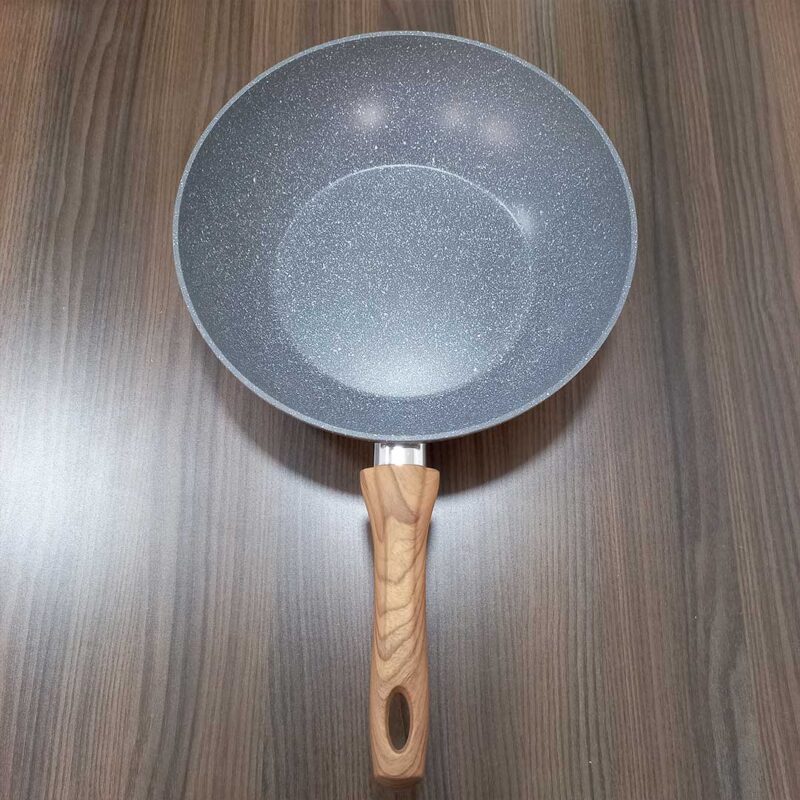 homeway-marble-wok-30cm-2 30cm Homeway Nonstick Marble Wok