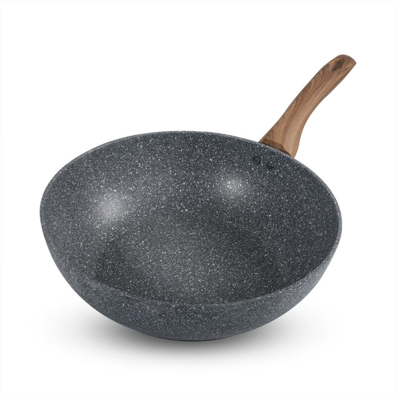 homeway-marble-wok-30cm-4 30cm Homeway Nonstick Marble Wok