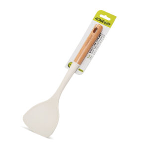 Homeway Silicone Turner with Wooden Handle