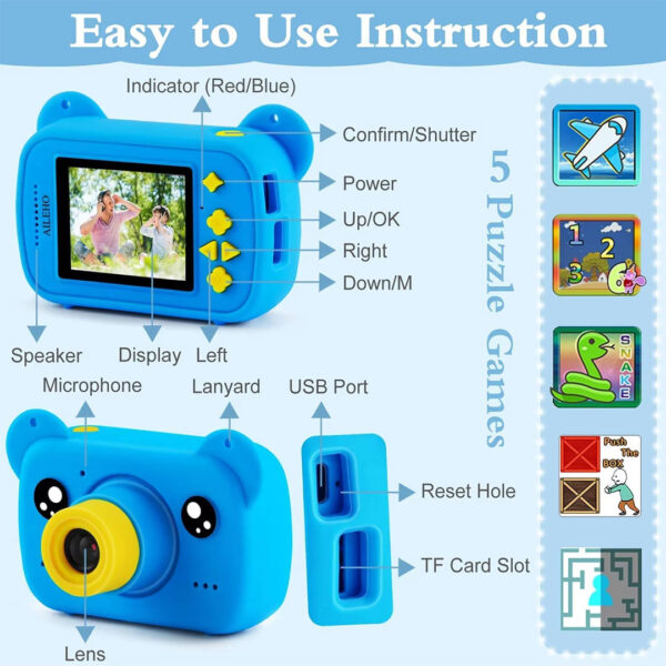 Cute Bear Kids Digital Camera