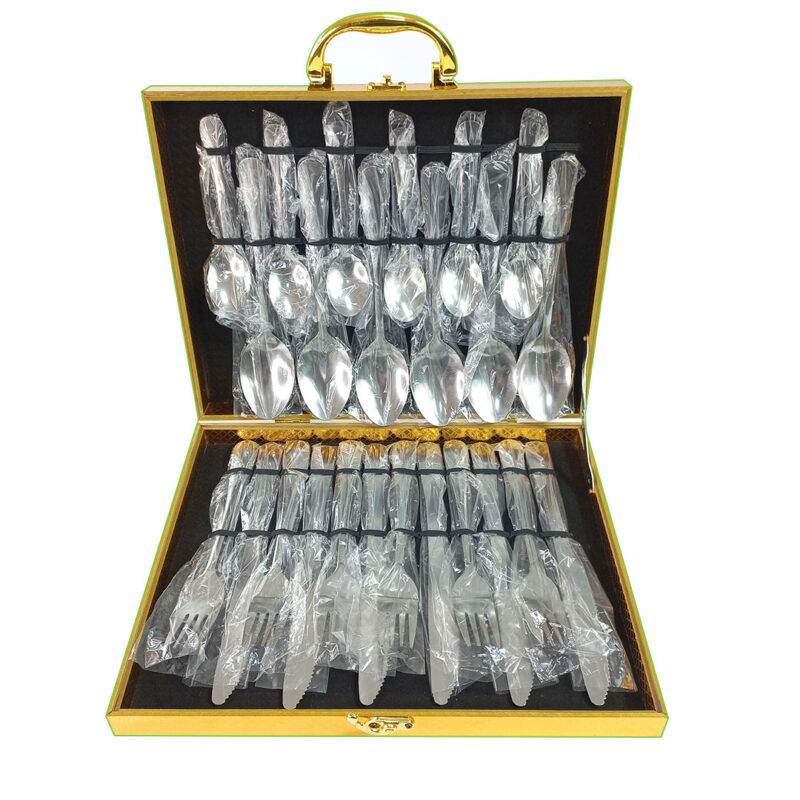 24pc Lightweight Cutlery Set with Carry Case