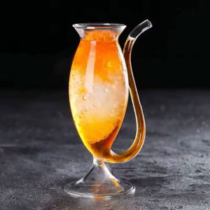 300ml Curved Straw Cocktail Glass