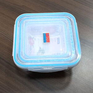 3pc Square Airtight Food Storage Containers Set