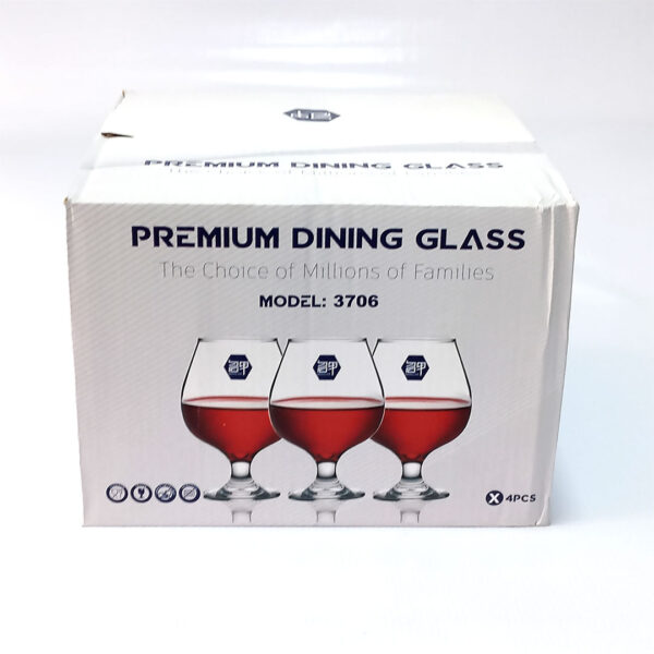 4pc 500ml Brandy Snifter Glass Set