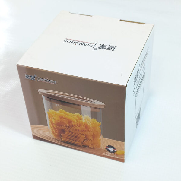 550ml Airtight Glass Storage Jar with Silicone Lid