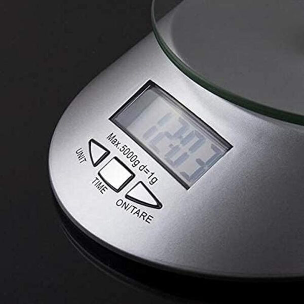 5kg Glass Top Digital Kitchen Scale
