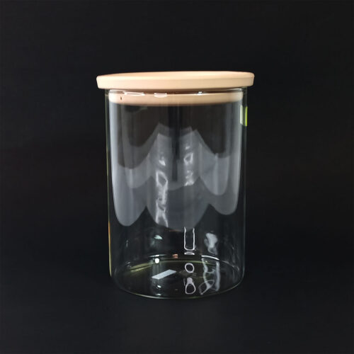 820ml Airtight Glass Storage Jar with Silicone Lid