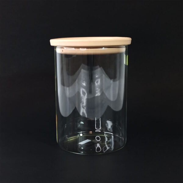 820ml Airtight Glass Storage Jar with Silicone Lid