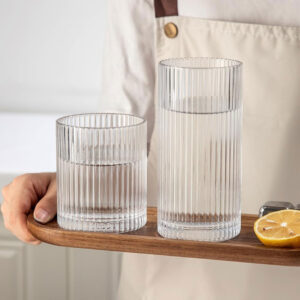 6pc 325ml Ribbed Juice or Water Glass Set