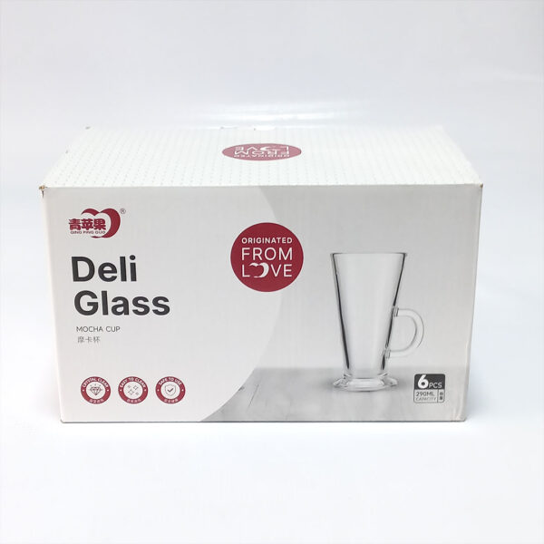 6pc 290ml Latte Glass Set