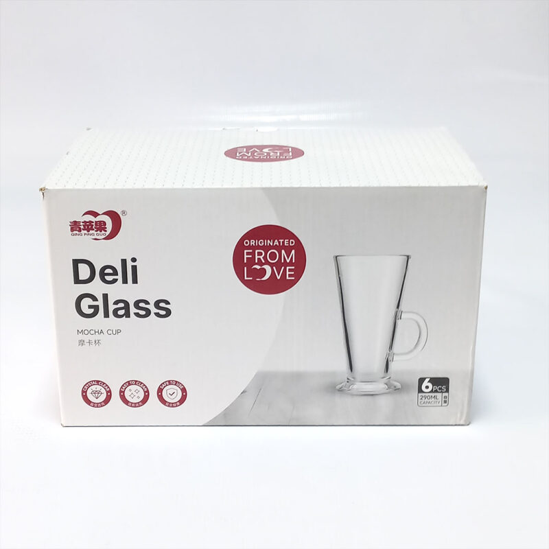 6pc 290ml Latte Glass Set