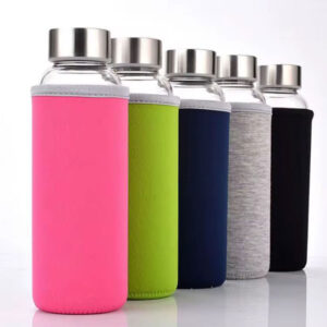 500ml Glass Water Bottle with Protective Sleeve