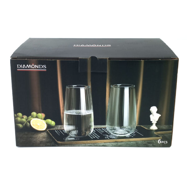 6pc 635ml Juice or Water Glass Set