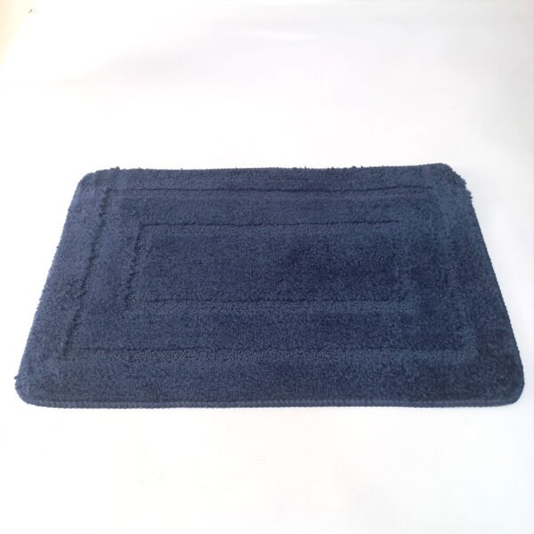 Soft Nonslip Bathroom Mats - Rectangular Border