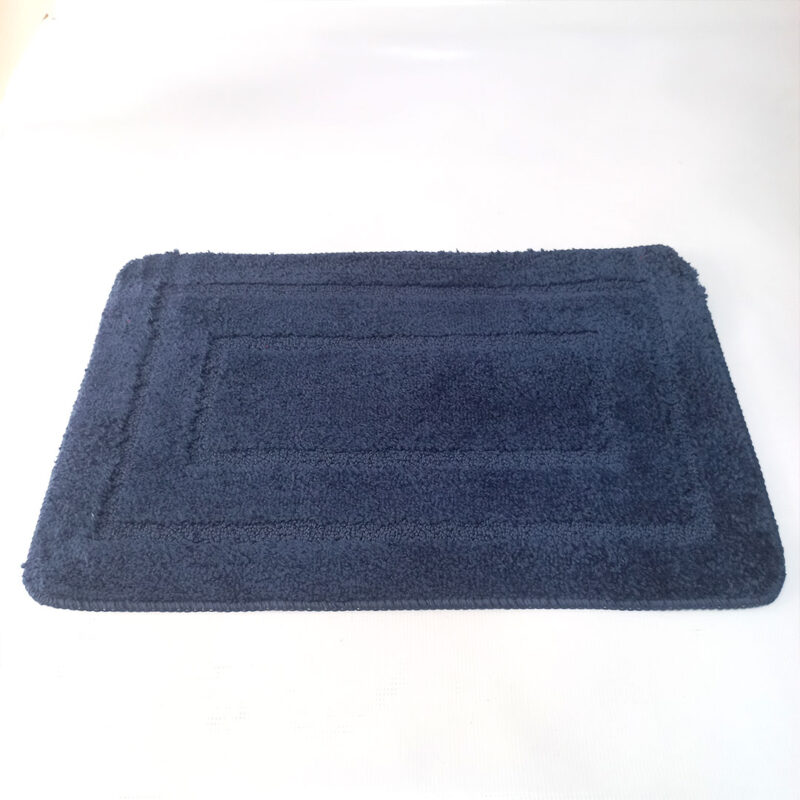 Soft Nonslip Bathroom Mats - Rectangular Border