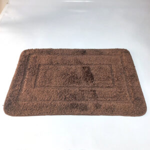 Soft Nonslip Bathroom Mats - Rectangular Border