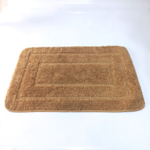 Soft Nonslip Bathroom Mats - Rectangular Border