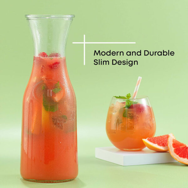 1L Glass Carafe with Plastic Lid