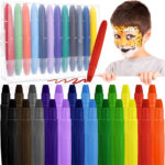 12pc Twist Up Face Painting Crayon Set
