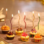 6pc Long Twisty Birthday Candle Set
