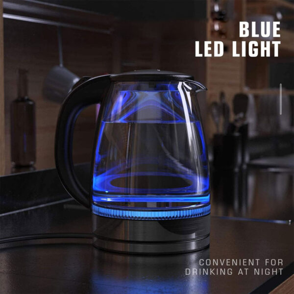 1.8L Borosilicate Glass Electric Kettle